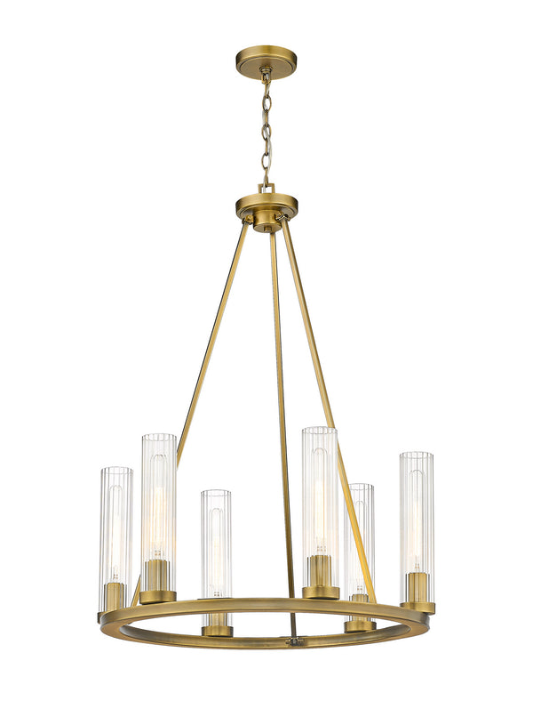 Z-Lite - 3031-6RB - Six Light Chandelier - Beau - Rubbed Brass