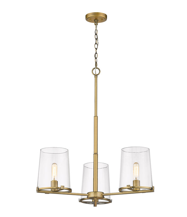 Z-Lite - 3032-3RB - Three Light Chandelier - Callista - Rubbed Brass