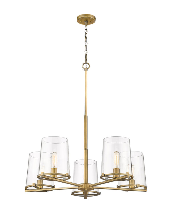 Z-Lite - 3032-5RB - Five Light Chandelier - Callista - Rubbed Brass