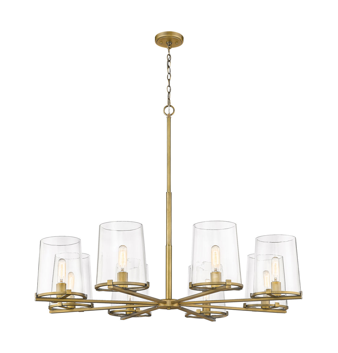 Z-Lite - 3032-8RB - Eight Light Chandelier - Callista - Rubbed Brass