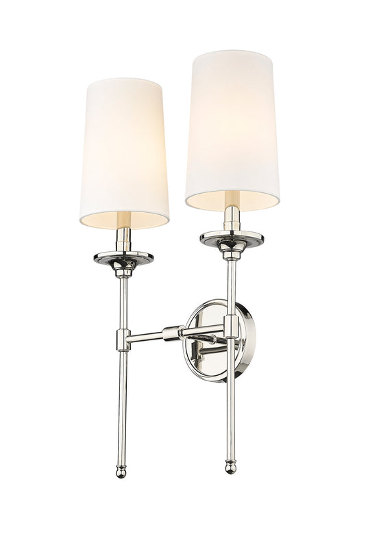 Z-Lite - 3033-2S-PN - Two Light Wall Sconce - Emily - Polished Nickel