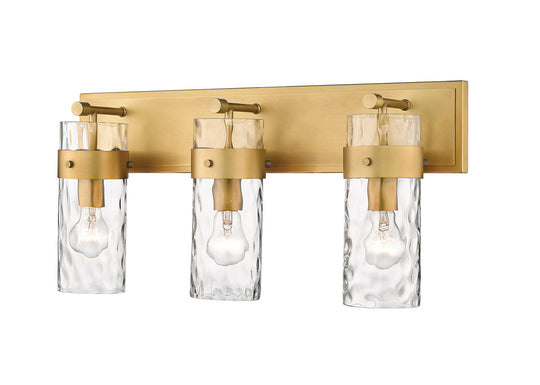 Z-Lite - 3035-3V-RB - Three Light Vanity - Fontaine - Rubbed Brass