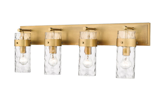 Z-Lite - 3035-4V-RB - Four Light Vanity - Fontaine - Rubbed Brass