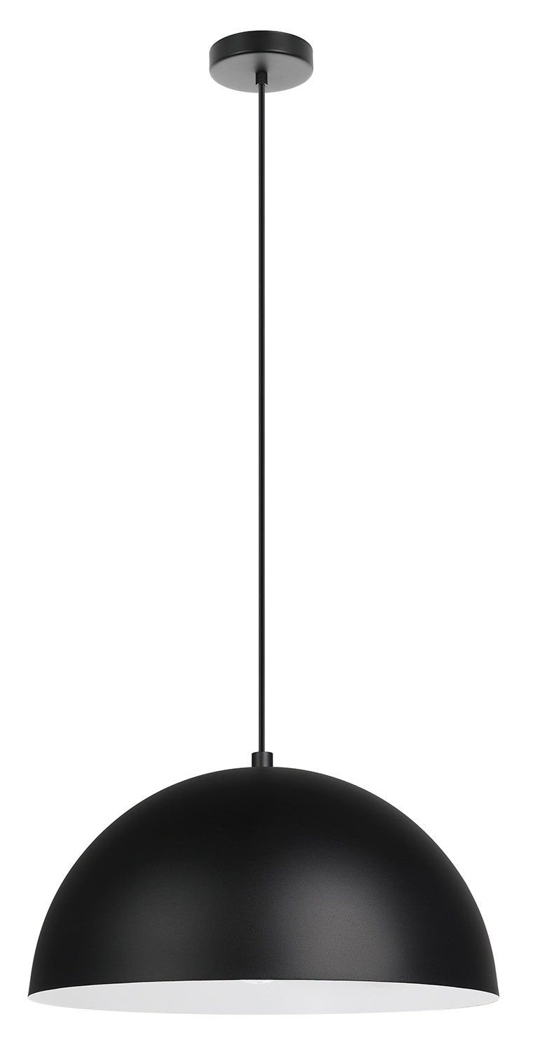 Eglo USA - 205292A - One Light Pendant - Rafaelino - Structured Black, Matte White