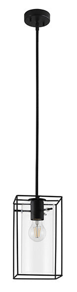 Eglo USA - 205296A - One Light Mini Pendant - Loncino - Structured Black