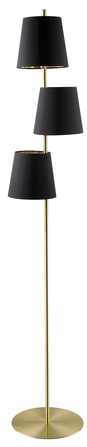 Eglo USA - 205302A - Three Light Floor Lamp - Almeida 2 - Brushed Brass