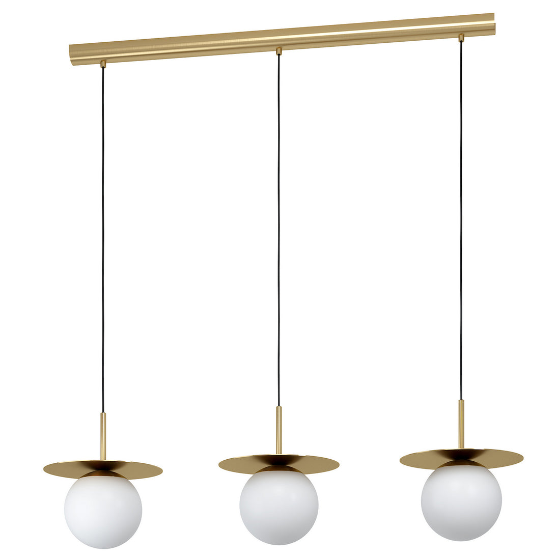 Eglo USA - 39953A - Three Light Linear Pendant - Arenales - Brushed Brass