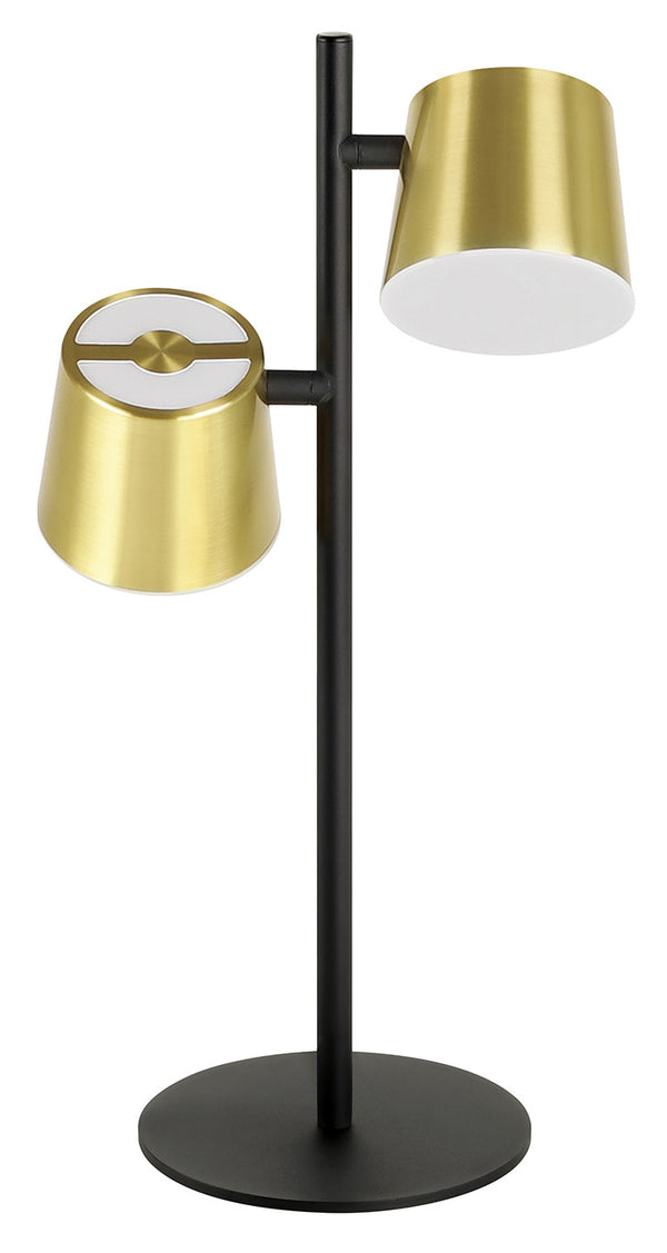 Eglo USA - 39986A - LED Table Lamp - Altamira - Structured Black & Brass