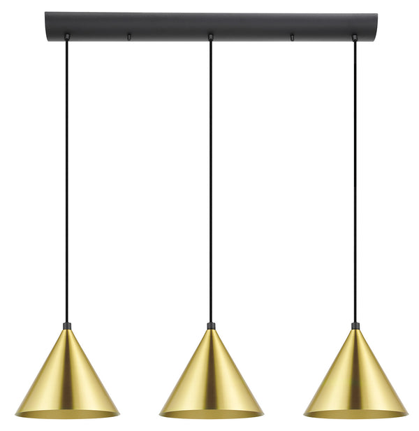 Eglo USA - 99592A - Three Light Pendant - Narices - Structured Black