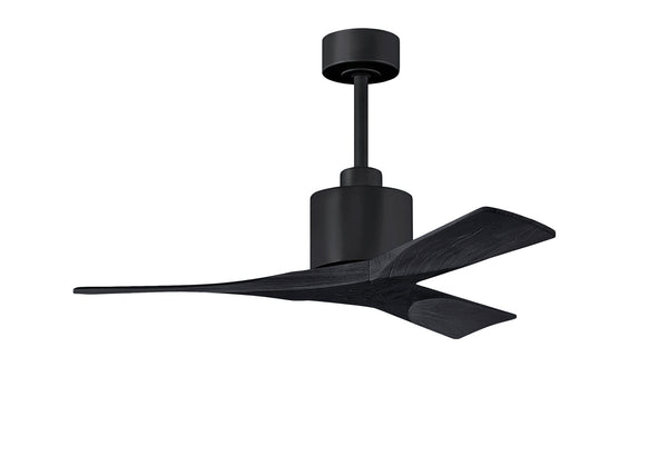 Matthews Fan Company - NK-BK-BK-42 - 42"Ceiling Fan - Nan - Matte Black