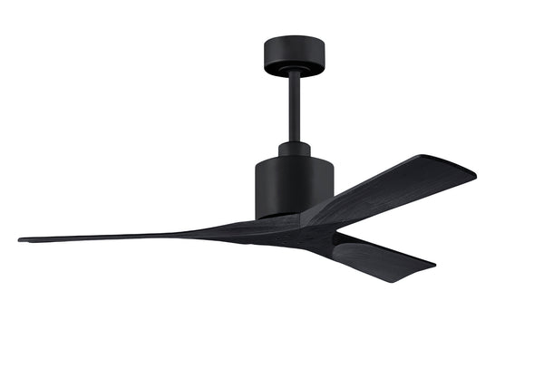 Matthews Fan Company - NK-BK-BK-52 - 52"Ceiling Fan - Nan - Matte Black