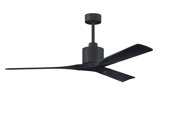 Matthews Fan Company - NK-BK-BK-60 - 60"Ceiling Fan - Nan - Matte Black