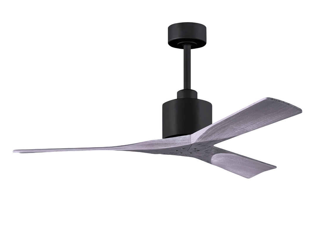 Matthews Fan Company - NK-BK-BW-52 - 52"Ceiling Fan - Nan - Matte Black