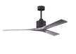 Matthews Fan Company - NK-BK-BW-60 - 60"Ceiling Fan - Nan - Matte Black