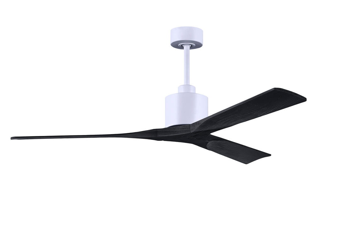 Matthews Fan Company - NK-MWH-BK-60 - 60"Ceiling Fan - Nan - Matte White