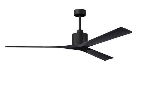 Matthews Fan Company - NKXL-BK-BK-72 - 72"Ceiling Fan - Nan XL - Matte Black