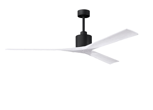 Matthews Fan Company - NKXL-BK-MWH-72 - 72"Ceiling Fan - Nan XL - Matte Black