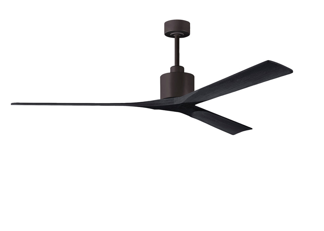 Matthews Fan Company - NKXL-TB-BK-72 - 72"Ceiling Fan - Nan XL - Textured Bronze