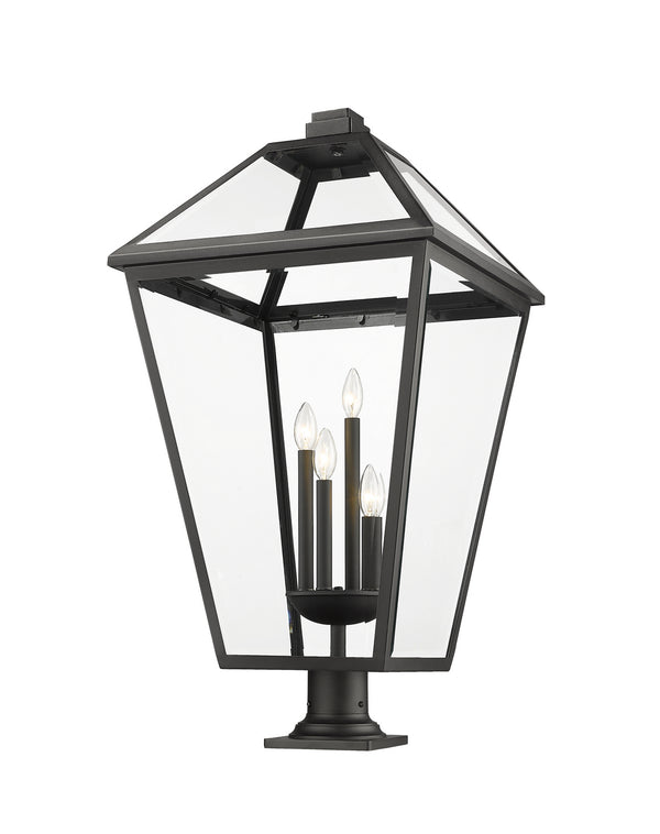 Z-Lite - 579PHXLXR-533PM-BK - Four Light Outdoor Pier Mount - Talbot - Black