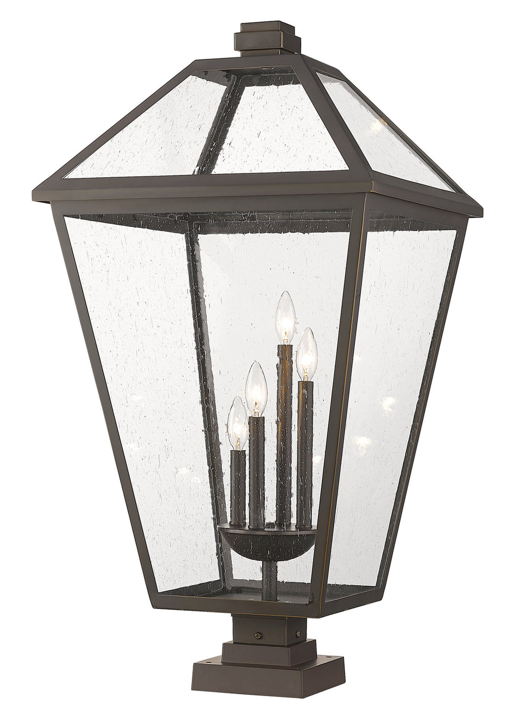 Z-Lite - 579PHXLXS-SQPM-ORB - Four Light Outdoor Pier Mount - Talbot - Oil Rubbed Bronze