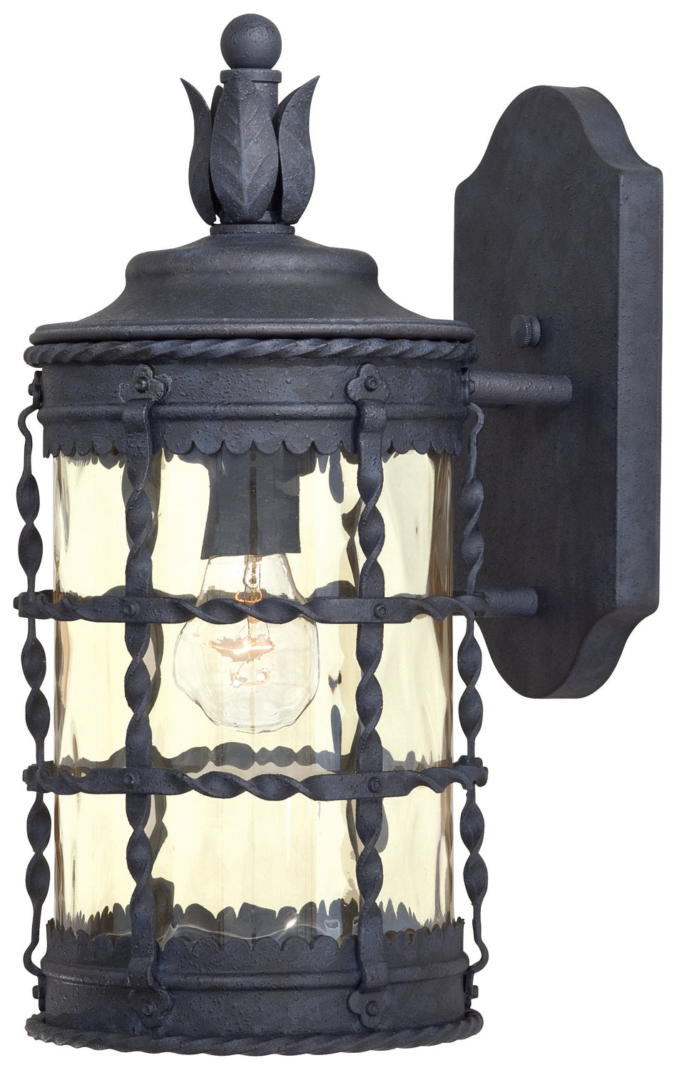 Minka-Lavery - 8880-A39 - One Light Wall Mount - Mallorca - Spanish Iron