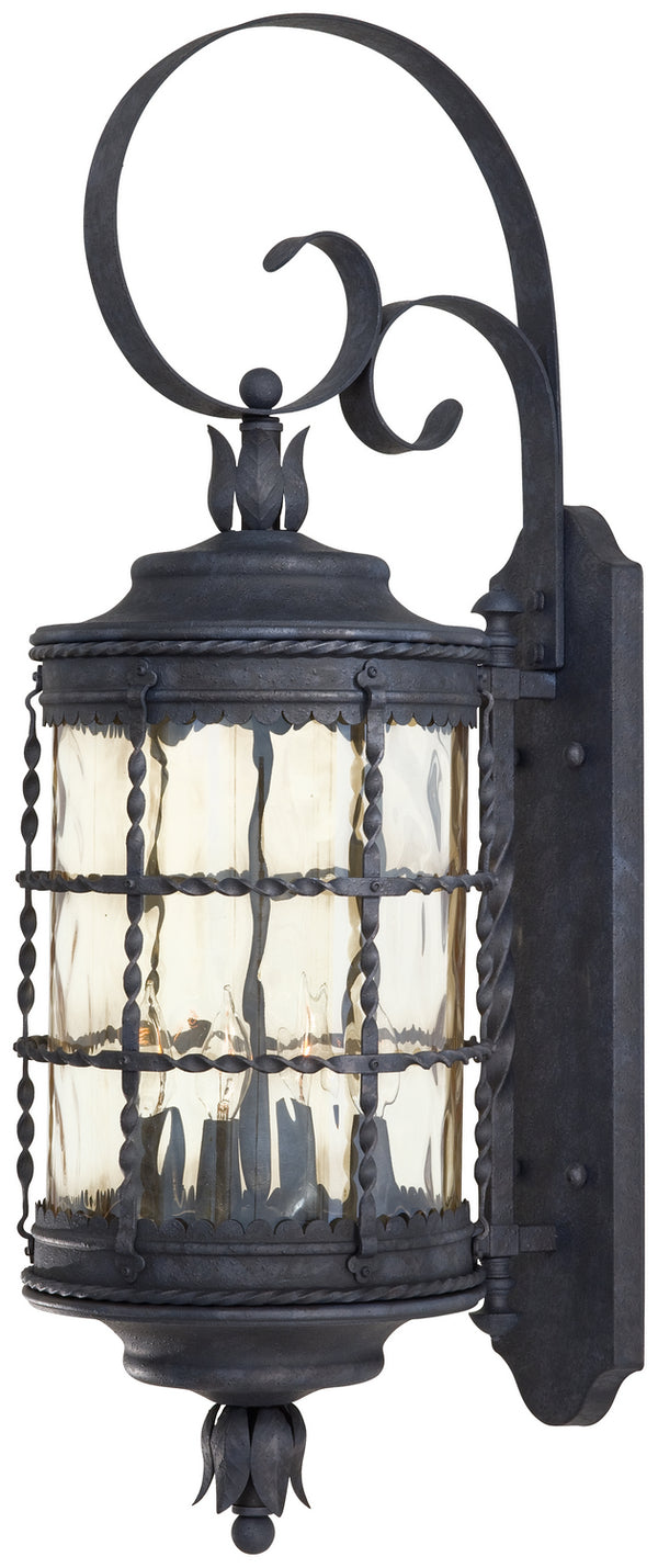 Minka-Lavery - 8882-A39 - Four Light Wall Mount - Mallorca - Spanish Iron