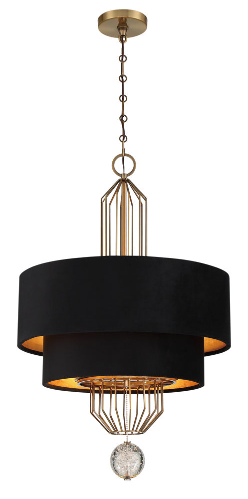 Metropolitan - N7338-790 - Eight Light Pendant - Grandeur - Aged Antique Brass