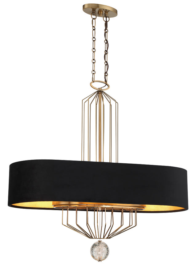 Metropolitan - N7339-790 - Eight Light Island Pendant - Grandeur - Aged Antique Brass