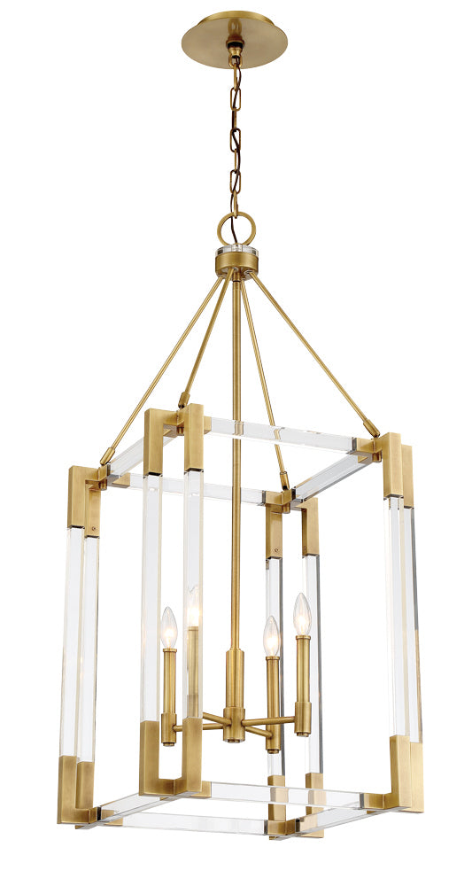 Metropolitan - N7351-790 - Four Light Pendant - Prima Vista - Aged Antique Brass