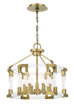 Metropolitan - N7355-790 - Six Light Convertible Semi Flush / Pendant - Prima Vista - Aged Antique Brass