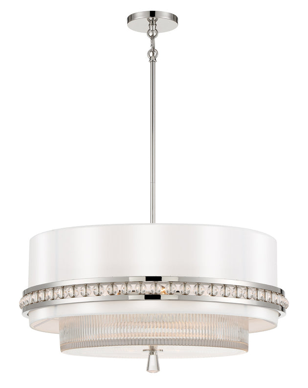Metropolitan - N7384-613 - Four Light Pendant - Sutton - Polished Nickel