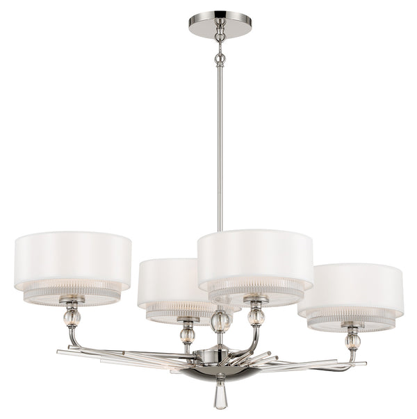 Metropolitan - N7385-613 - Four Light Island Pendant - Sutton - Polished Nickel