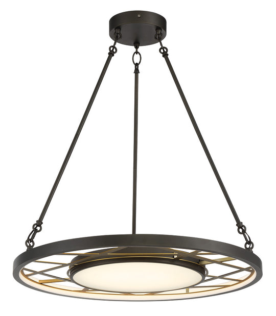 Metropolitan - N7527-716-L - LED Pendant - Tribeca - Smoked Iron And Soft Brass