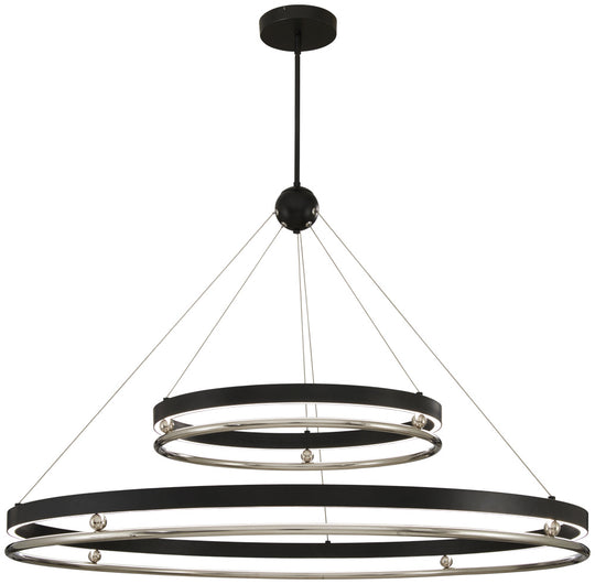 Metropolitan - N7998-572-L - LED Pendant - Grande Illusion - Coal W/ Polished Nickel Highli