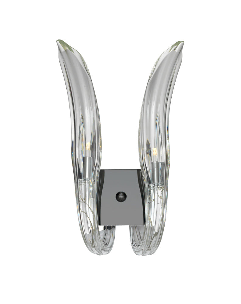 Metropolitan - N9302 - Two Light Wall Sconce - Cisne - Polished Nickel