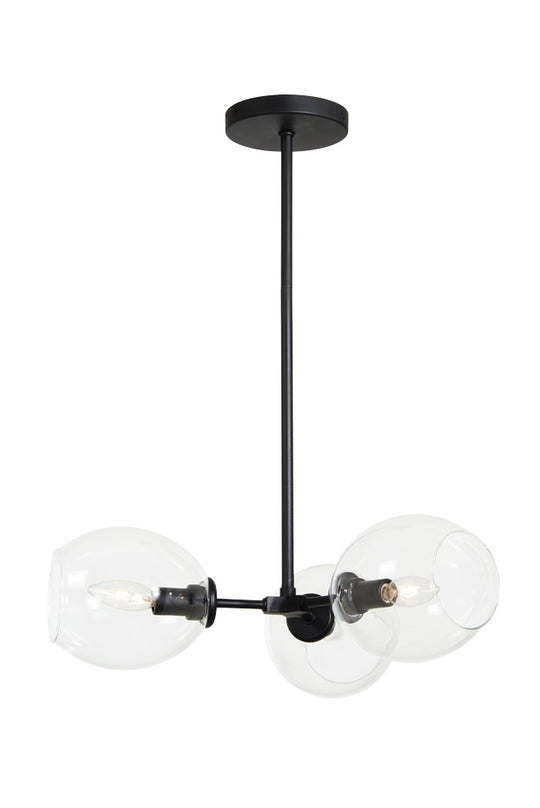 George Kovacs - P1363-66A - Three Light Semi Flush Mount - Nexpo - Coal