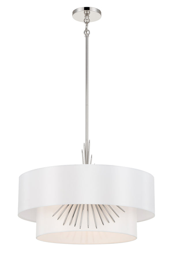 George Kovacs - P5393-613 - Three Light Pendant - Gramercy - Polished Nickel