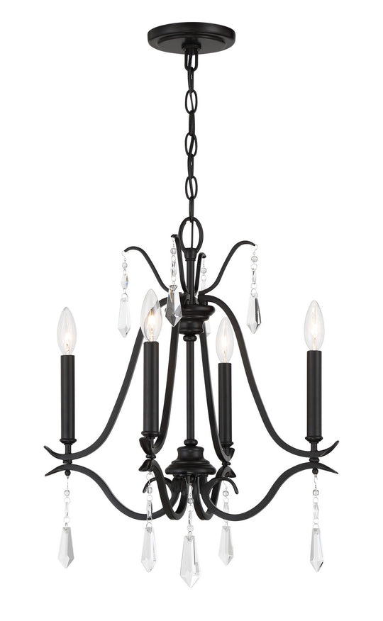 Minka-Lavery - 4444-66A - Four Light Chandelier - Laurel Estate - Coal