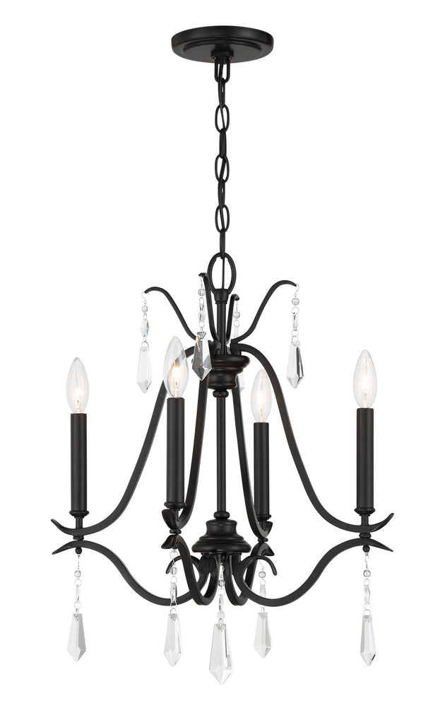 Minka-Lavery - 4444-66A - Four Light Chandelier - Laurel Estate - Coal