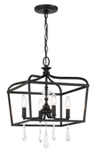 Minka-Lavery - 4447-66A - Four Light Foyer/Semi Flush - Laurel Estate - Coal