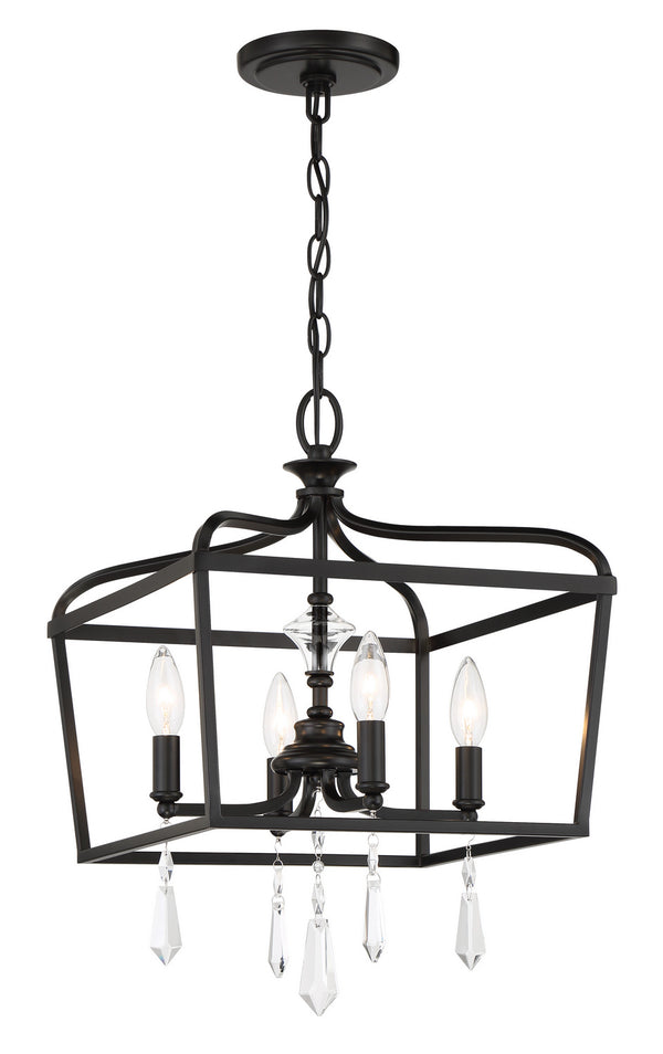 Minka-Lavery - 4447-66A - Four Light Foyer/Semi Flush - Laurel Estate - Coal