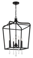 Minka-Lavery - 4448-66A - Four Light Foyer Pendant - Laurel Estate - Coal