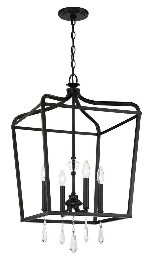 Minka-Lavery - 4448-66A - Four Light Foyer Pendant - Laurel Estate - Coal