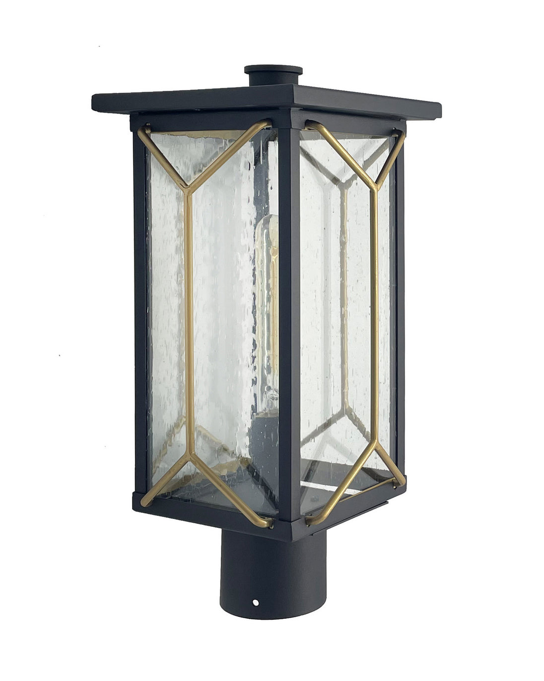 Minka-Lavery - 72806-727 - One Light Outdoor Post Mount - Hillside Manor - Sand Coal And Mystic Gold