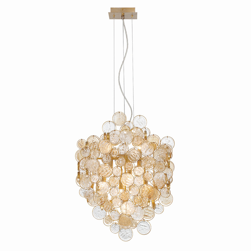 Eurofase - 34030-026 - Seven Light Chandelier - Trento - Antique Gold