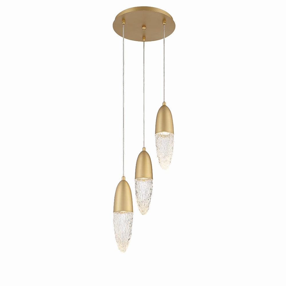 Eurofase - 43858-035 - Three Light Chandelier - Ecrou - Gold