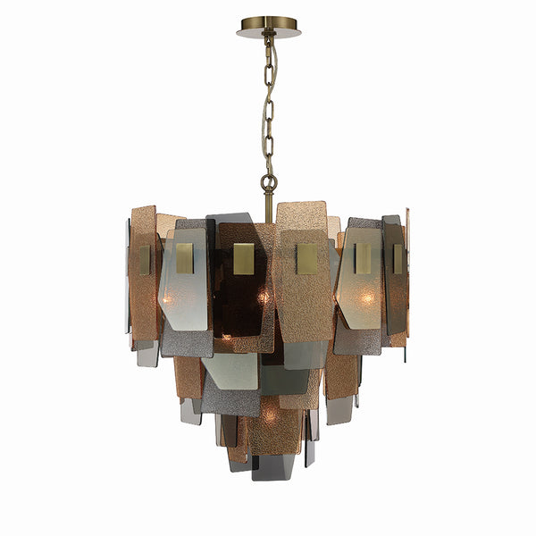 Eurofase - 43875-016 - Ten Light Chandelier - Cocolina - Bronze