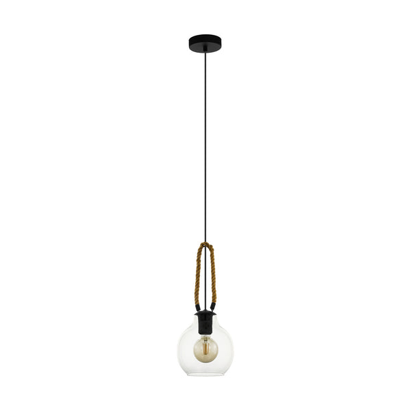 Eglo USA - 43617A - One Light Pendant - Roding - Structured Black