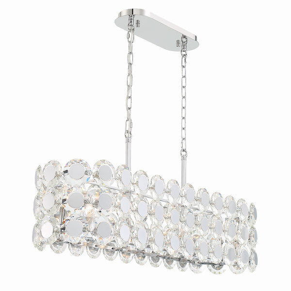 Eurofase - 44287-016 - Eight Light Chandelier - Perrene - Chrome