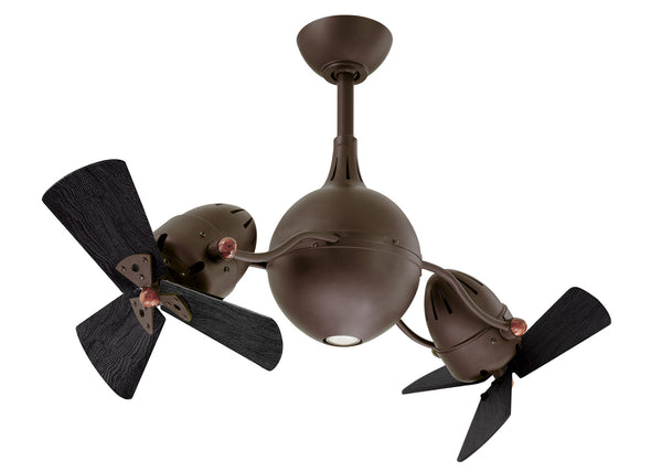 Matthews Fan Company - AQ-TB-WDBK - 38"Ceiling Fan - Acqua - Textured Bronze